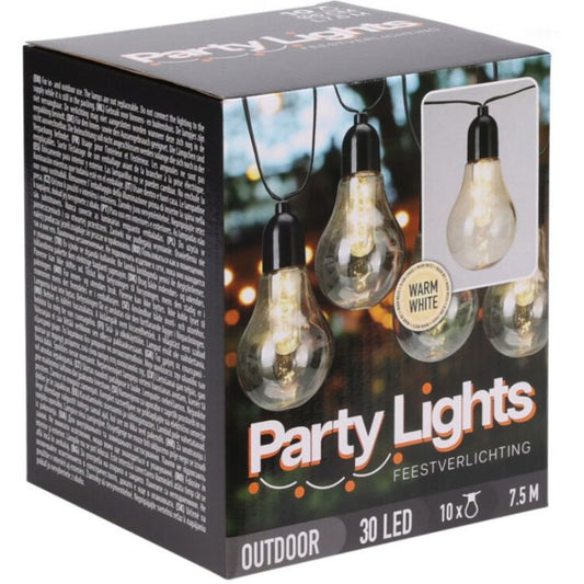 Feestverlichting LED zwart snoer