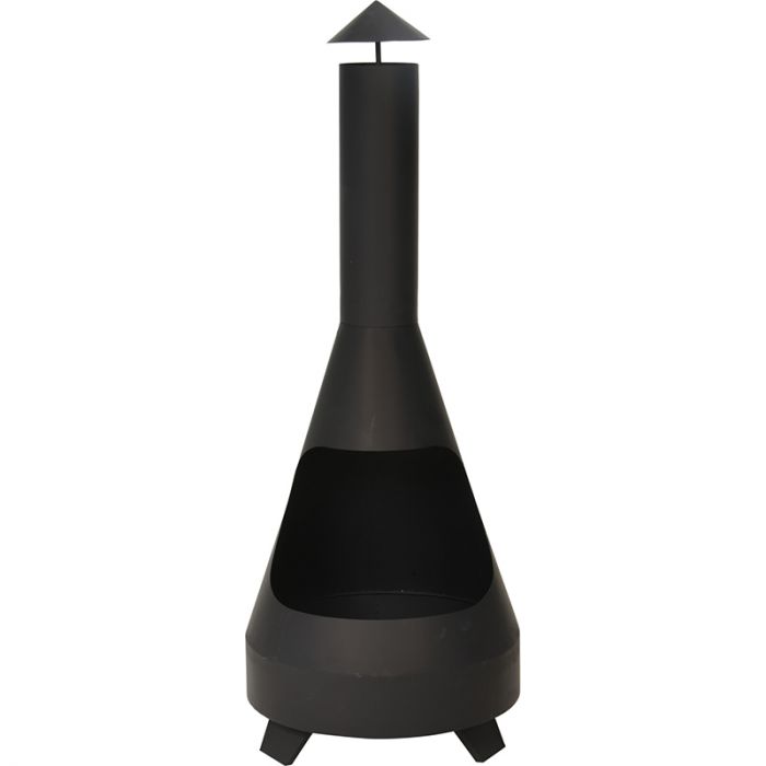metaal zwart regenkap tuinhaard