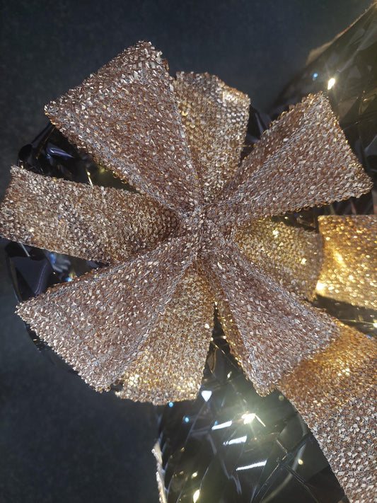 Kerstcadeaus met LED verlichting zwart en goud