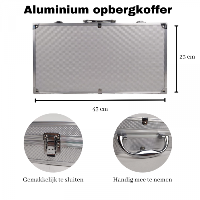 19-delig BBQset inclusief koffer