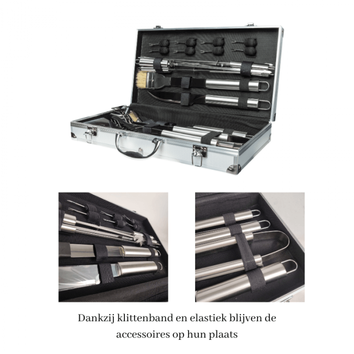 19-delig BBQset inclusief koffer