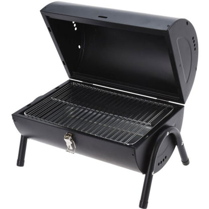 BBQ - tafelmodel - houtskool - zwart - metaal - 2 zijdig bruikbaar