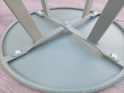 Bijzettafel rond mat groen voor buiten - voor binnen - salontafel