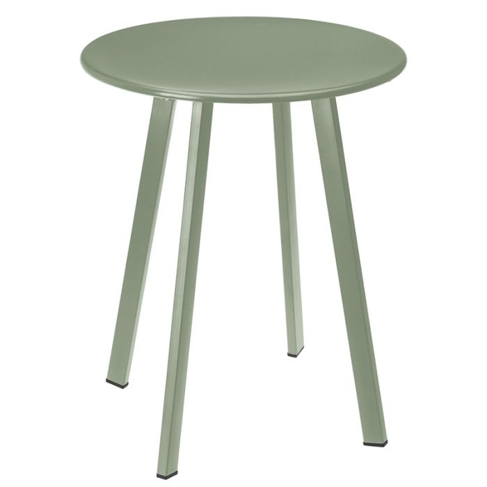 Bijzettafel rond mat groen voor buiten - voor binnen - salontafel