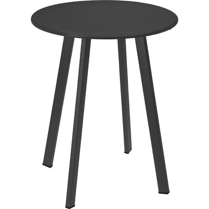 Bijzettafel rond antraciet voor buiten - voor binnen - salontafel
