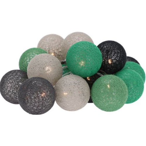 Decoratieslinger lampion groen met LED-verlichting