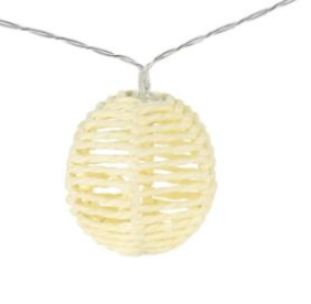 Lichtslinger rotan met 20 lampjes