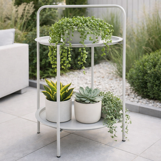 multifunctionele plantentafel buiten - licht grijs