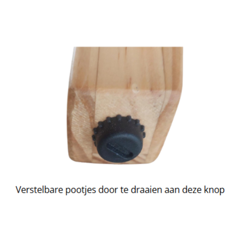 Bijzettafel hout rond voor buiten = salontafel - bijzettafel voor binnen