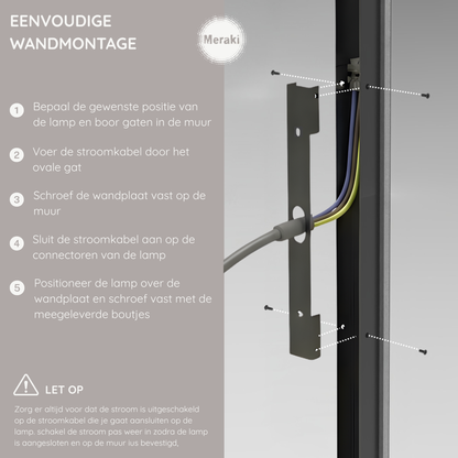 Zwarte moderne Wandlamp voor Buiten IP65 – Gevel & Tuinverlichting