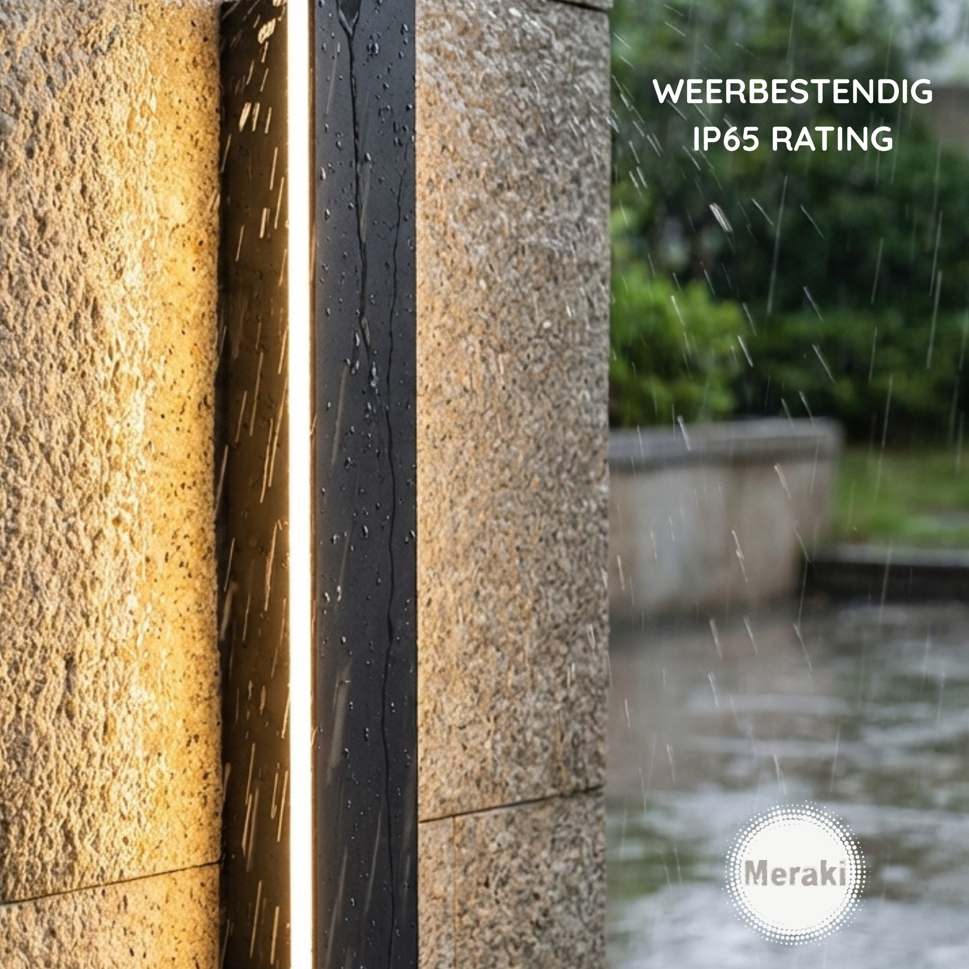 Zwarte moderne Wandlamp voor Buiten IP65 – Gevel & Tuinverlichting