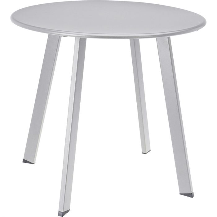 Bijzettafel rond licht grijs voor buiten - voor binnen - salontafel