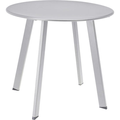 Bijzettafel rond licht grijs voor buiten - voor binnen - salontafel