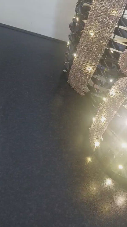 Details bekijken voor Kerstcadeaus met LED verlichting zwart en goud Kerstcadeaus met LED verlichting zwart en goud