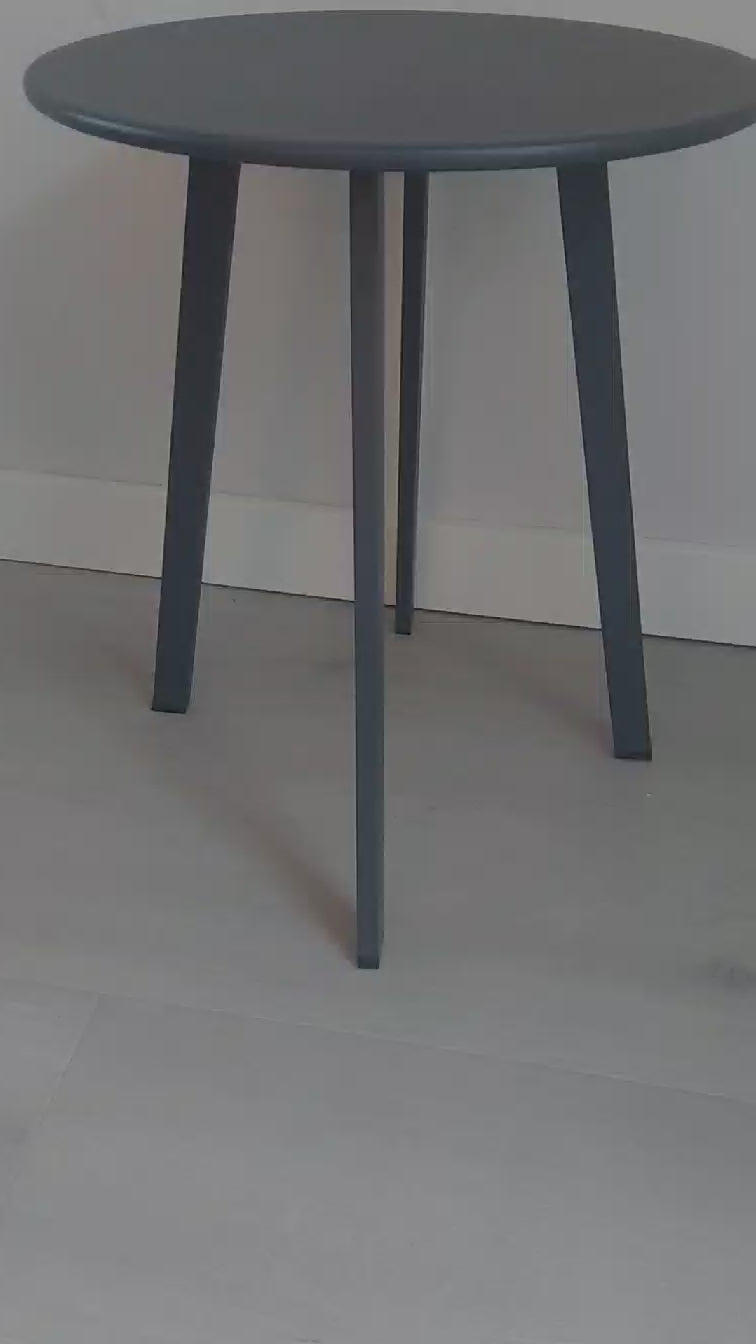 Bijzettafel rond antraciet voor buiten - voor binnen - salontafel